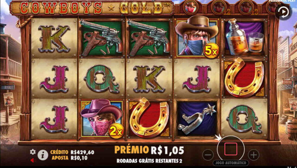 Cowboys Gold rodadas grátis