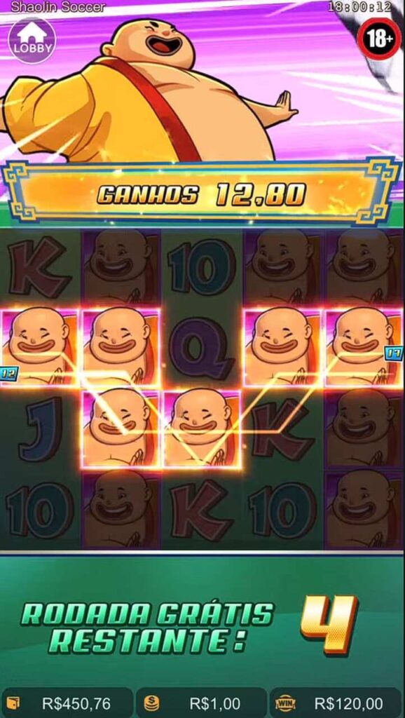 Shaolin Soccer rodadas grátis