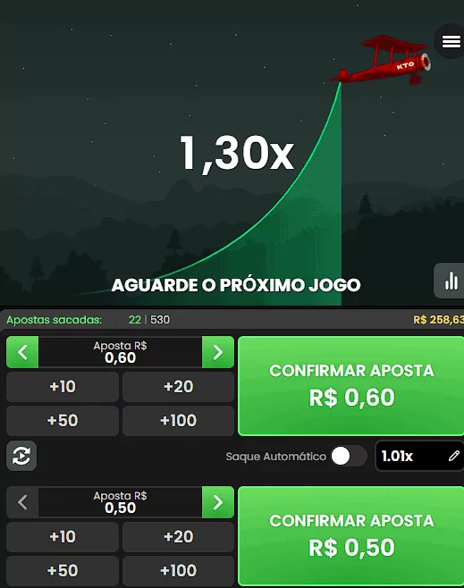 Interface de jogo de High Flyer KTO