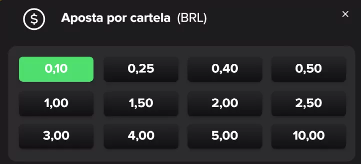 Dragon bingo interface