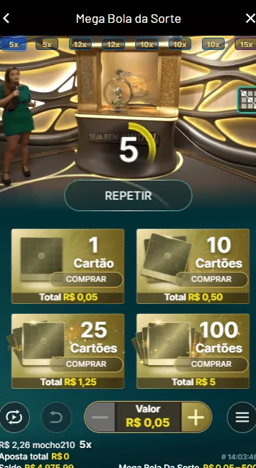 Regras da Mega Bola da Sorte Bingo