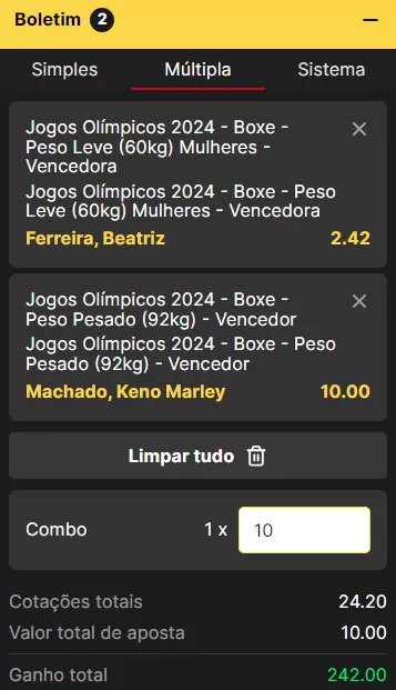 Apostas de Boxe