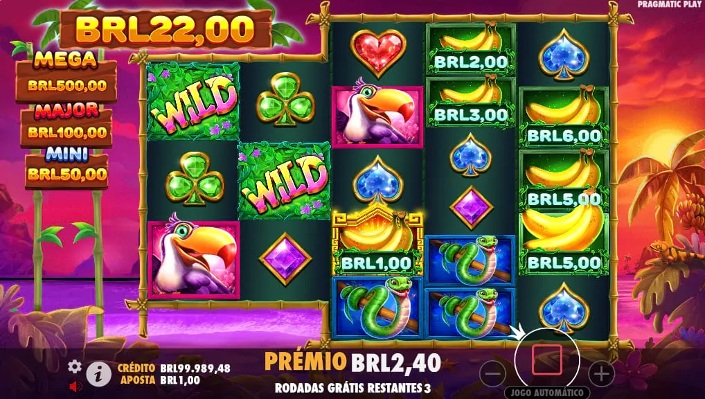 Wild Wild Bananas bônus