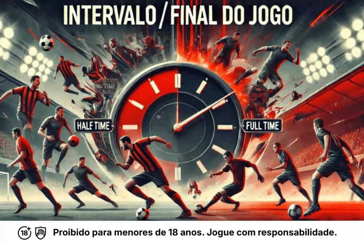 Saiba como apostar no intervalo/final do jogo