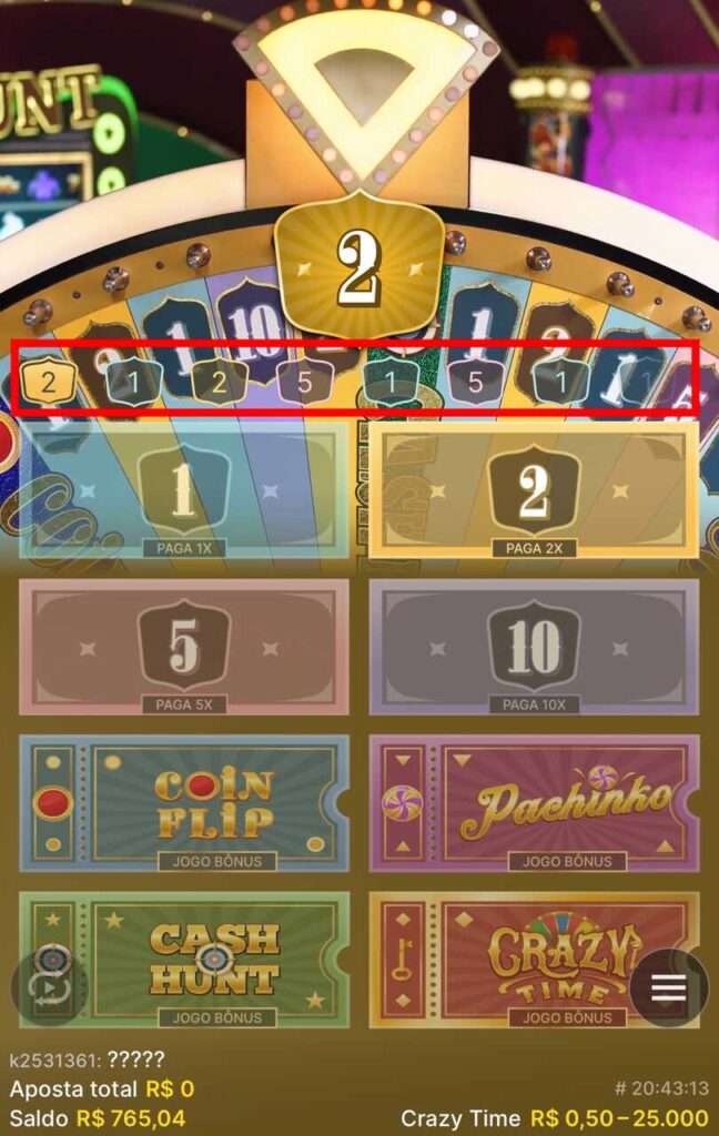 Crazy Time histórico