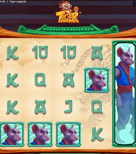 Símbolos Expansivos do slot Tiger Legends