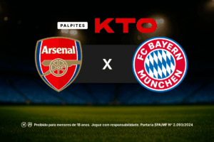 Palpites KTO para Arsenal x Bayern - Champions League