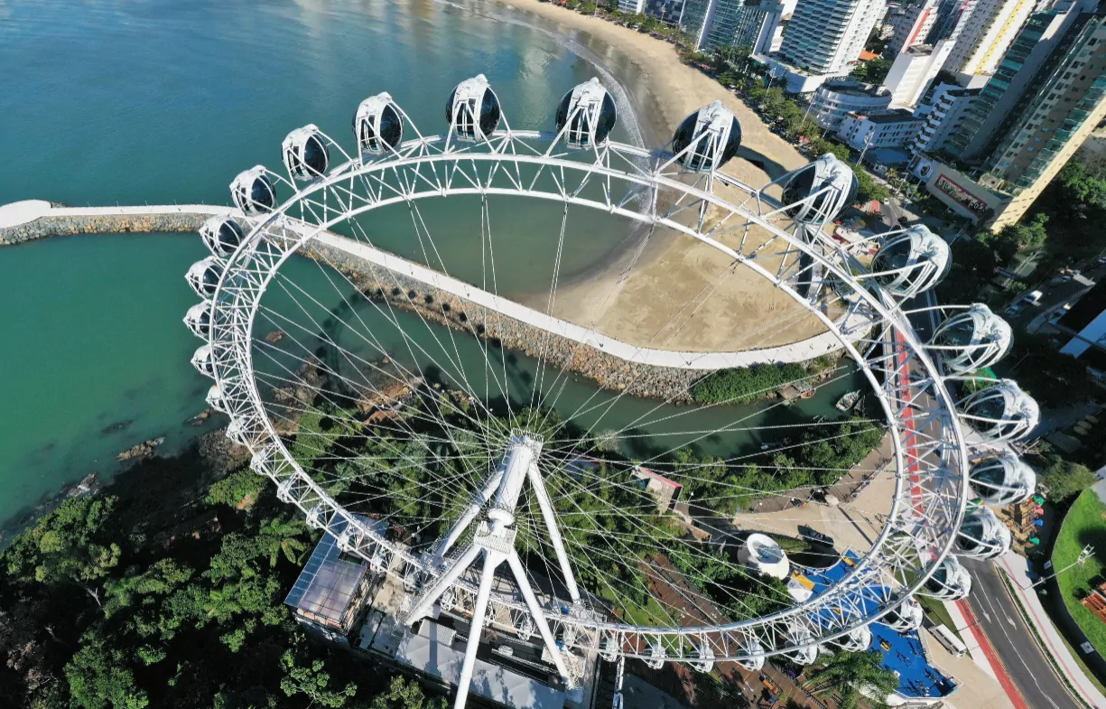 KTO fecha parceria com roda-gigante de Balneário Camboriú. Foto: Reprodução/ FG Big Wheel