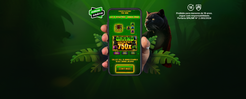 Ganhe 50 giros grátis!