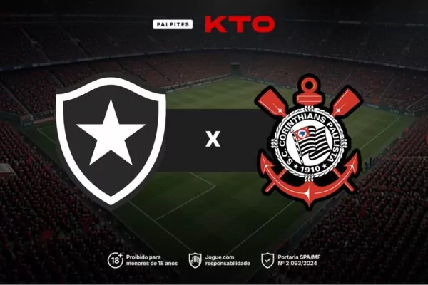 Palpites KTO para Botafogo x Corinthians - Brasileirão