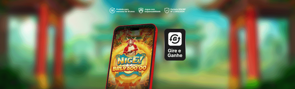 Ganhe 50 giros no Touro Sortudo!