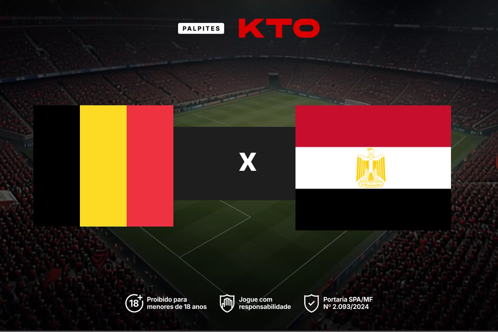 Bélgica x Egito